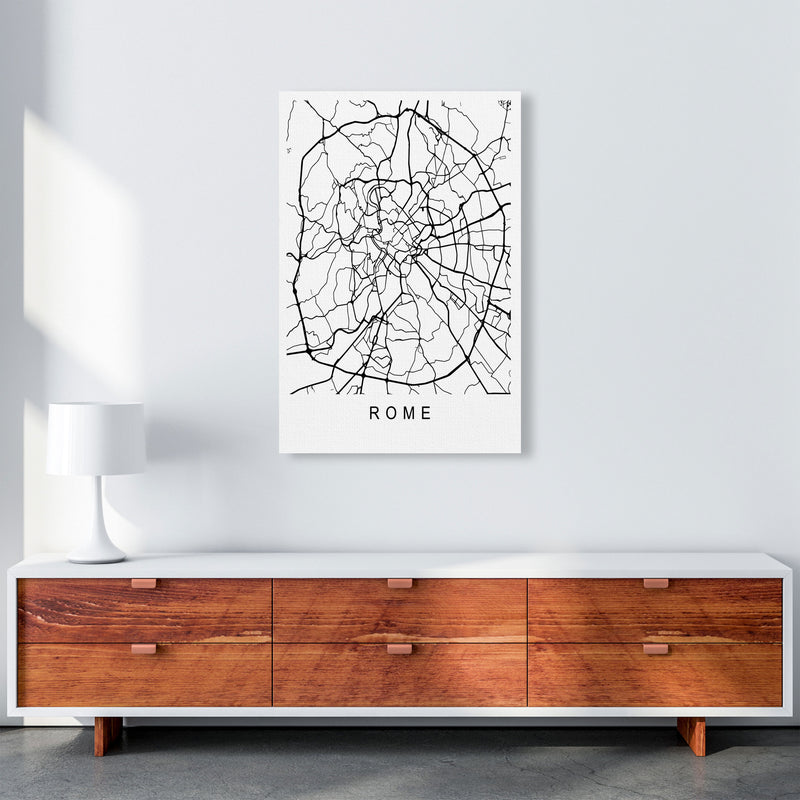 Rome Map Art Print by Pixy Paper A1 Canvas