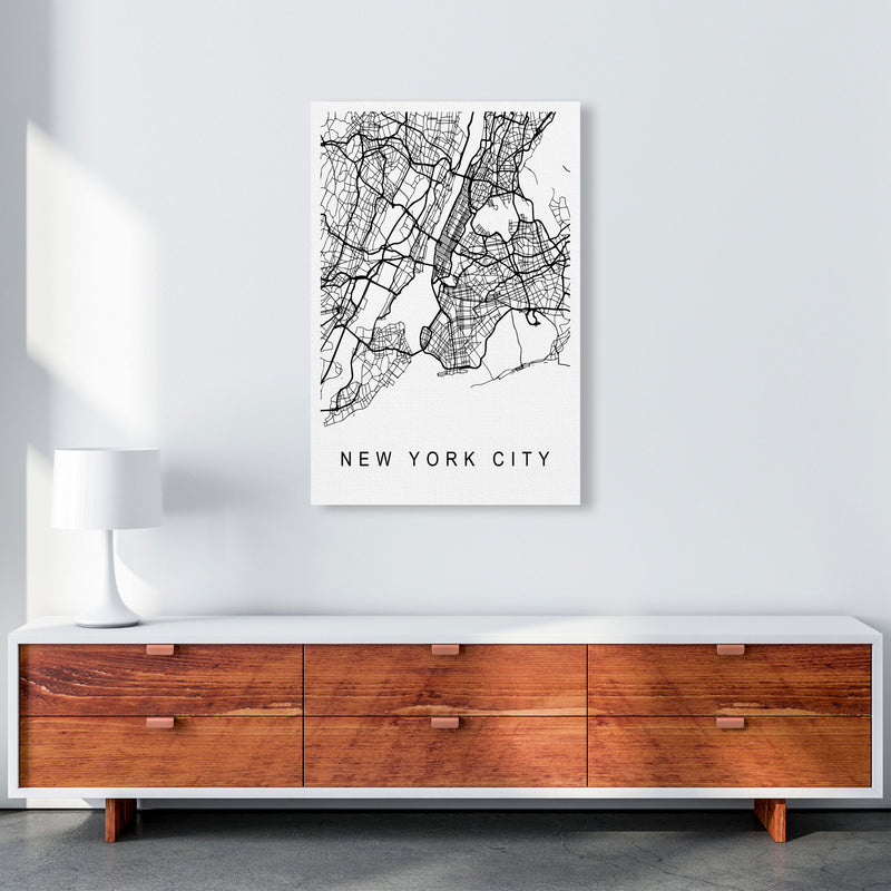 New York City Map Art Print by Pixy Paper A1 Canvas