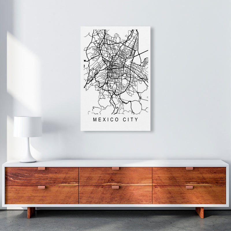 Mexico Map Art Print by Pixy Paper A1 Canvas