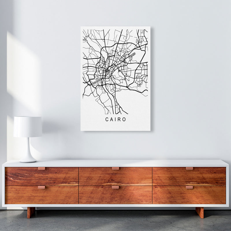 Cairo Map Art Print by Pixy Paper A1 Canvas