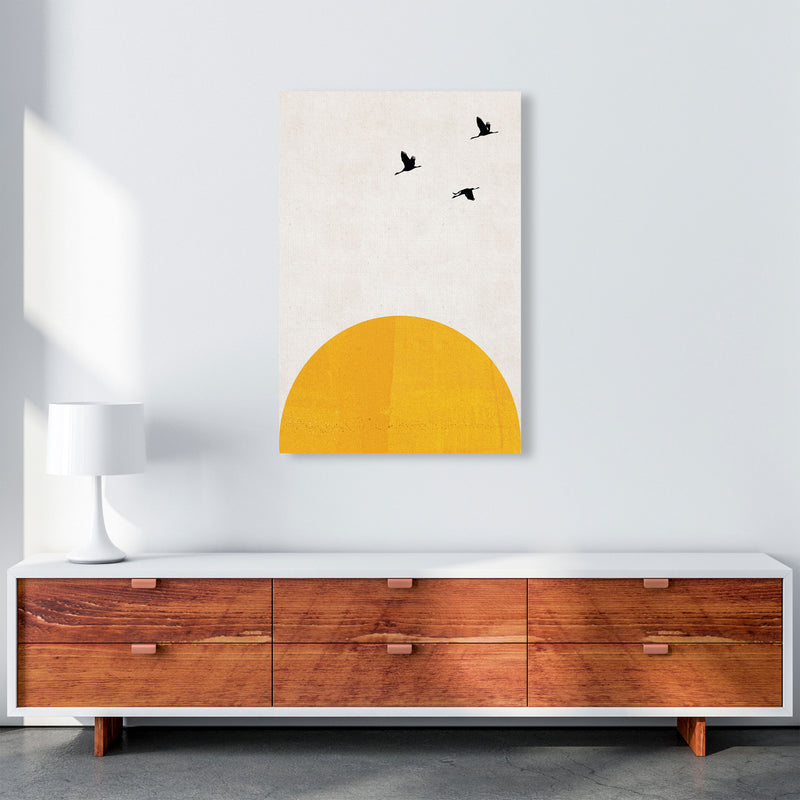 Rising sun Art Print by Pixy Paper A1 Canvas