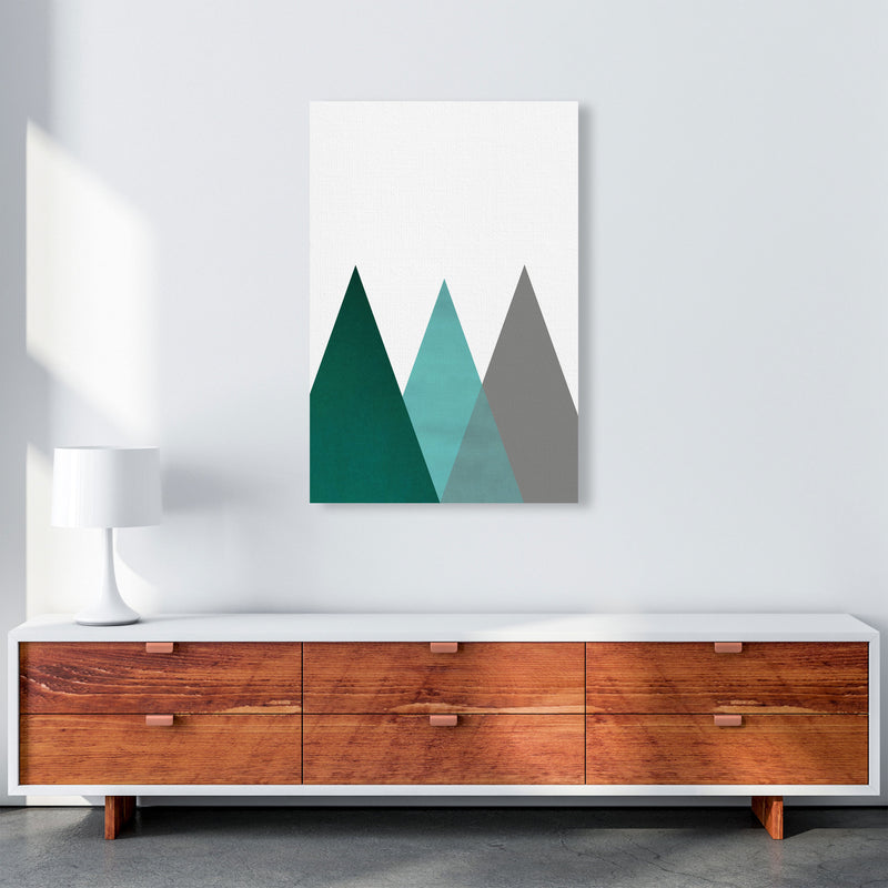 Mountains emerald Art Print by Pixy Paper A1 Canvas