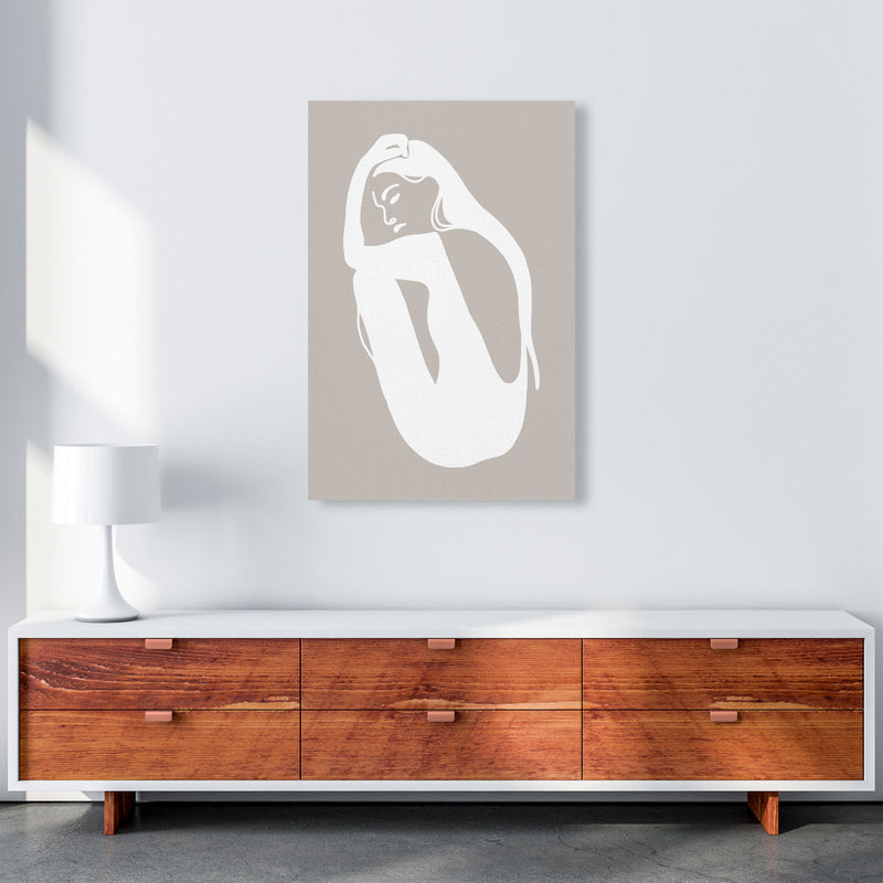 Inspired Stone Woman Silhouette Art Print by Pixy Paper A1 Canvas