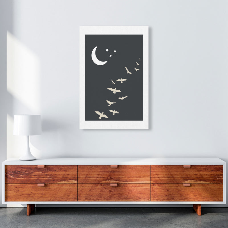 Inspired Off Black Night Sky Art Print by Pixy Paper A1 Canvas