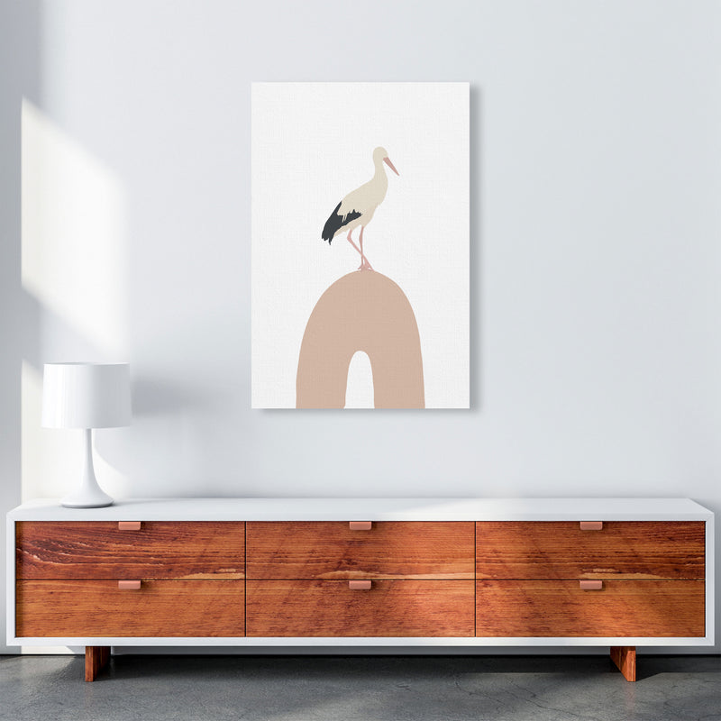 Inspired Bird on Rainbow Art Print by Pixy Paper A1 Canvas