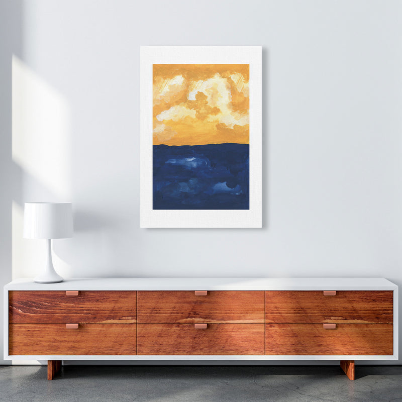 Horizon Abstract Sea  Art Print by Pixy Paper A1 Canvas