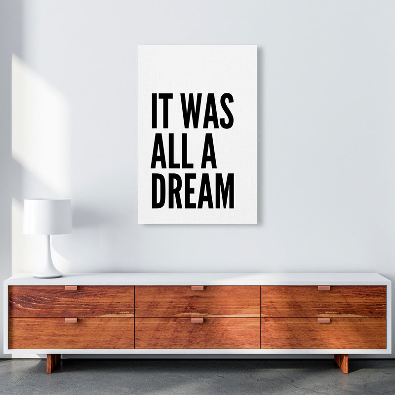 It Was All A Dream Art Print by Pixy Paper A1 Canvas