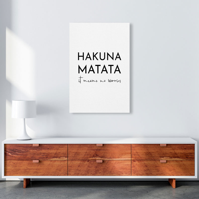 Hakuna Matata Art Print by Pixy Paper A1 Canvas