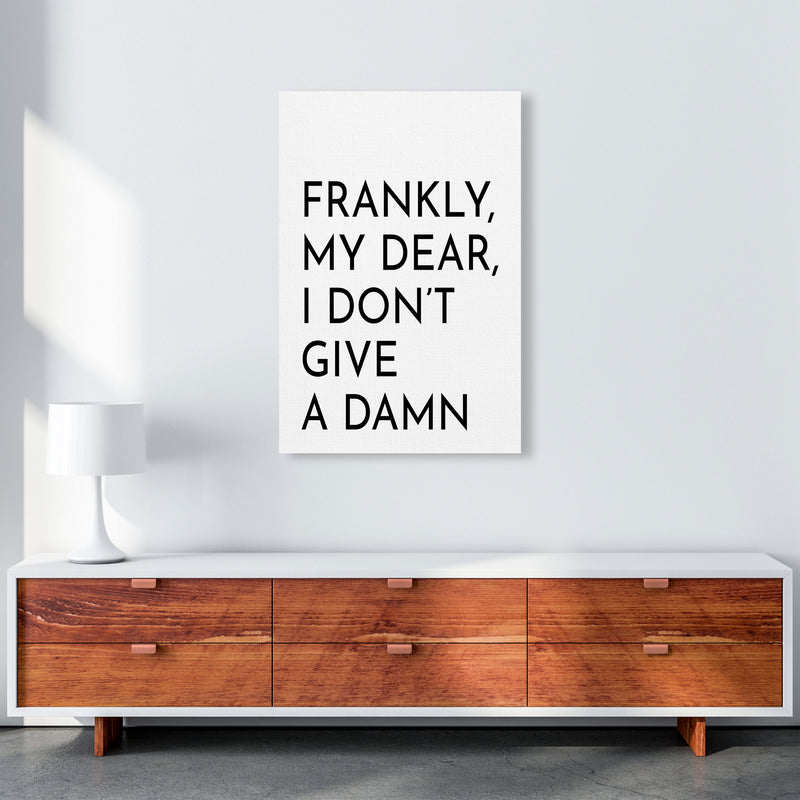 Frankly My Dear Art Print by Pixy Paper A1 Canvas