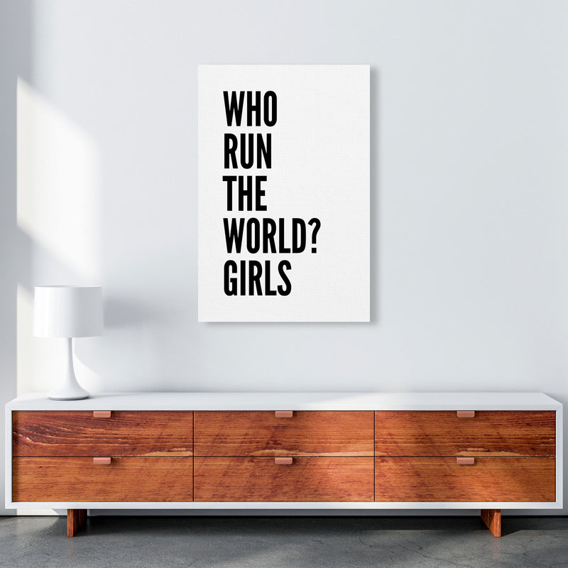 Who Run The World Art Print by Pixy Paper A1 Canvas