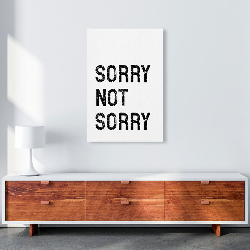 Sorry Not Sorry Art Print by Pixy Paper A1 Canvas