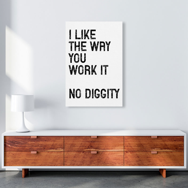 No Diggity Art Print by Pixy Paper A1 Canvas