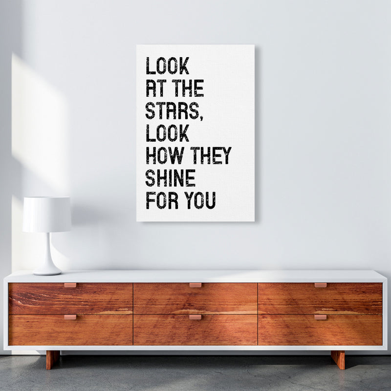 Look At The Stars Art Print by Pixy Paper A1 Canvas
