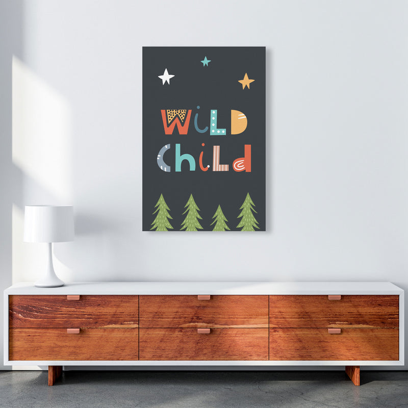 Wild child Neutral kids Art Print by Pixy Paper A1 Canvas