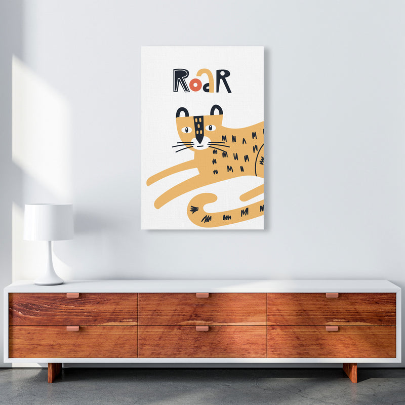 Roar leopard Art Print by Pixy Paper A1 Canvas