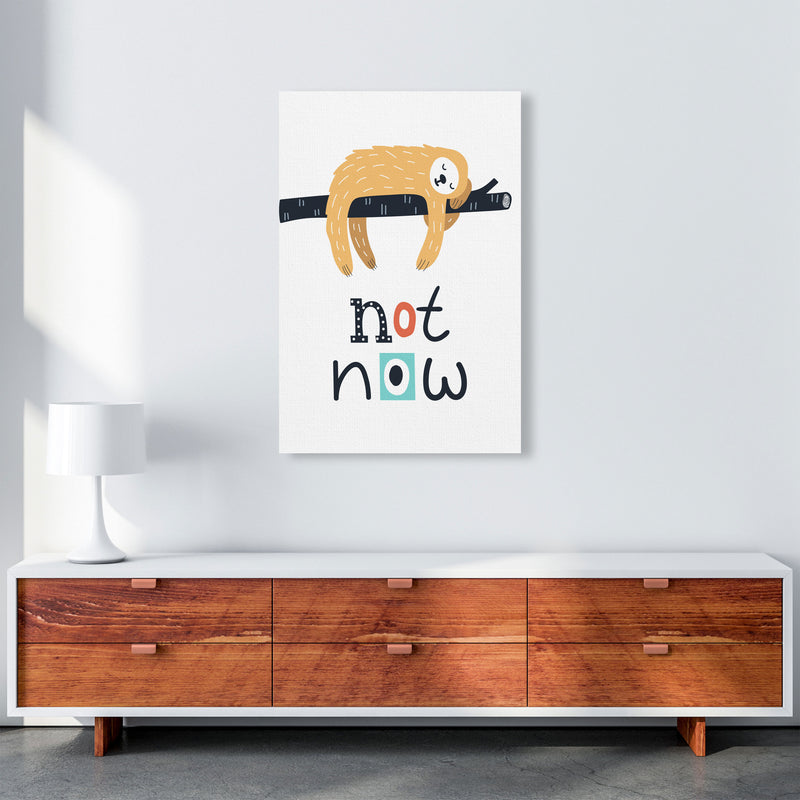 Not now sloth Art Print by Pixy Paper A1 Canvas