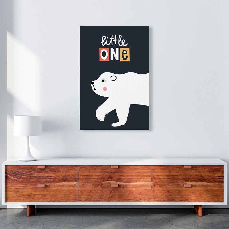 Little one polar bear Art Print by Pixy Paper A1 Canvas