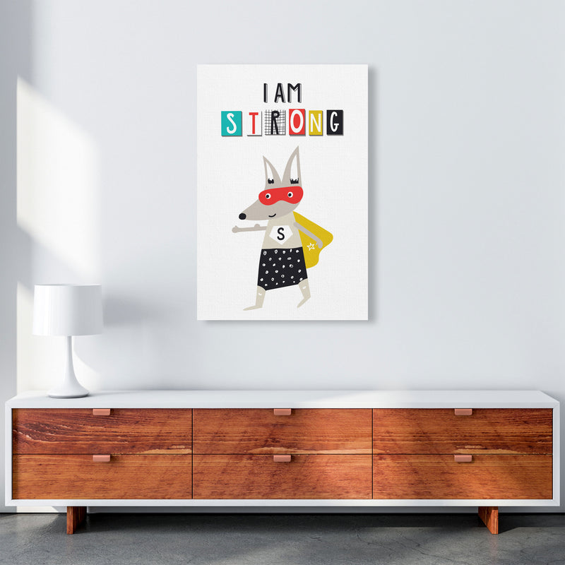 I am strong superhero Art Print by Pixy Paper A1 Canvas