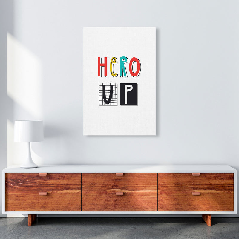 Hero up Art Print by Pixy Paper A1 Canvas
