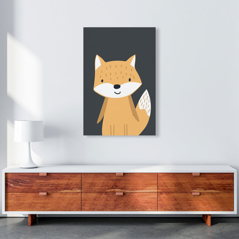 Fox Neutral kids Art Print by Pixy Paper A1 Canvas