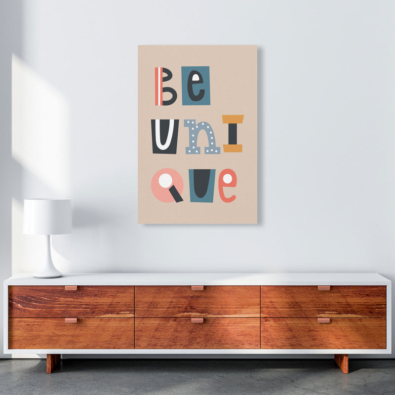 Be Unique Neutral kids Art Print by Pixy Paper A1 Canvas