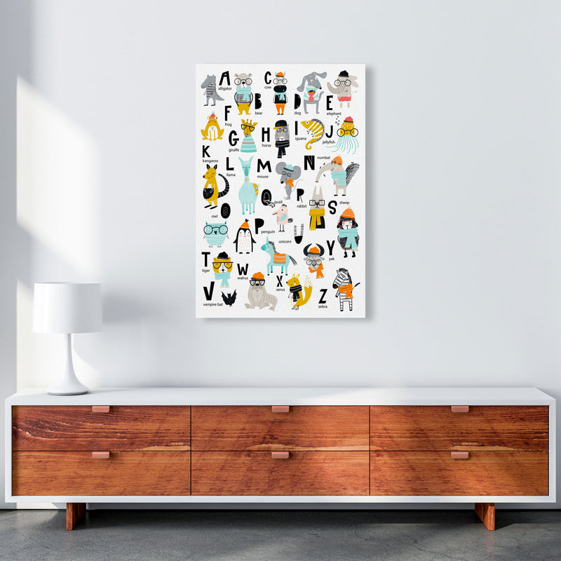 ABC Animals cool Art Print by Pixy Paper A1 Canvas