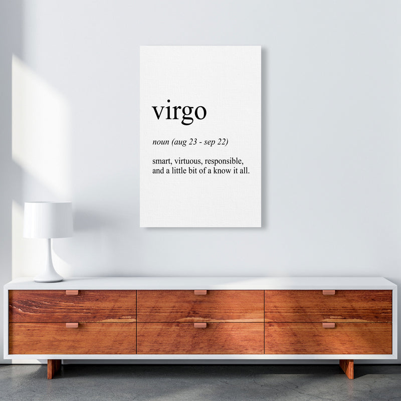 Virgo Definition Art Print by Pixy Paper A1 Canvas