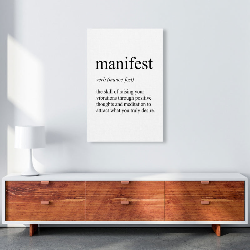 Manifest Definition Art Print by Pixy Paper A1 Canvas