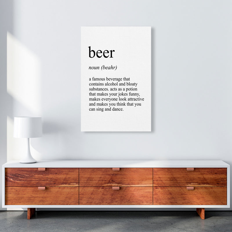Beer Definition Art Print by Pixy Paper A1 Canvas