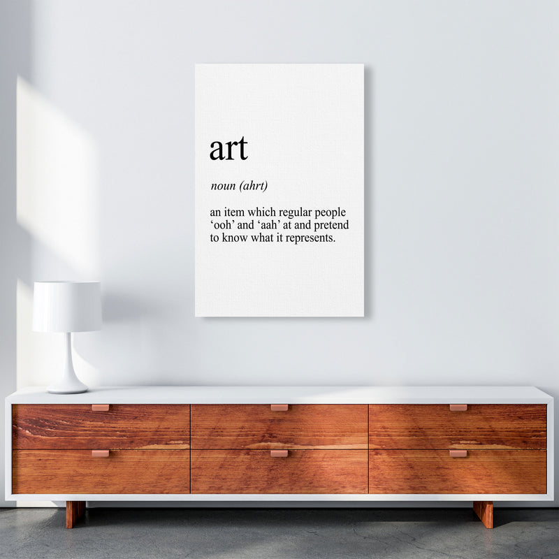 Art Definition Art Print by Pixy Paper A1 Canvas