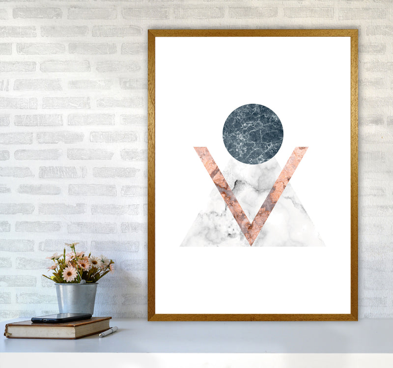 Marble Triangle Abstract Modern Print A1 Print Only