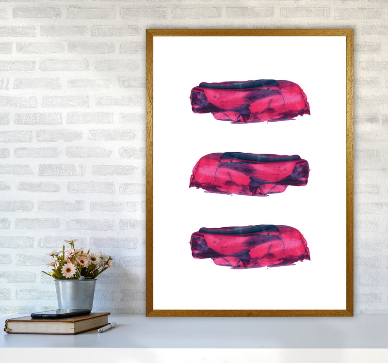 Pink And Purple Abstract Paint Strokes Modern Print A1 Print Only