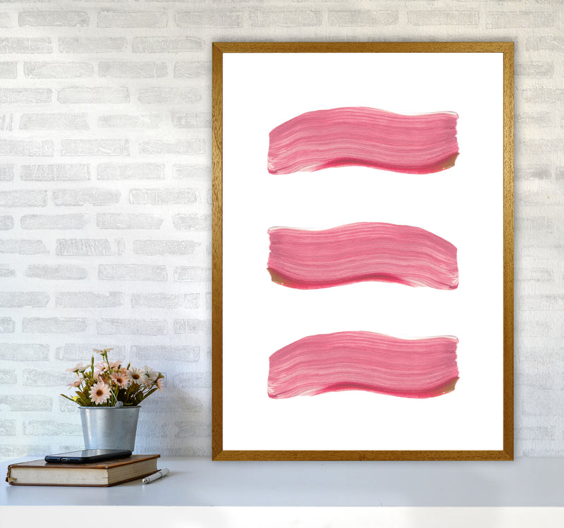 Light Pink Abstract Paint Strokes Modern Print A1 Print Only