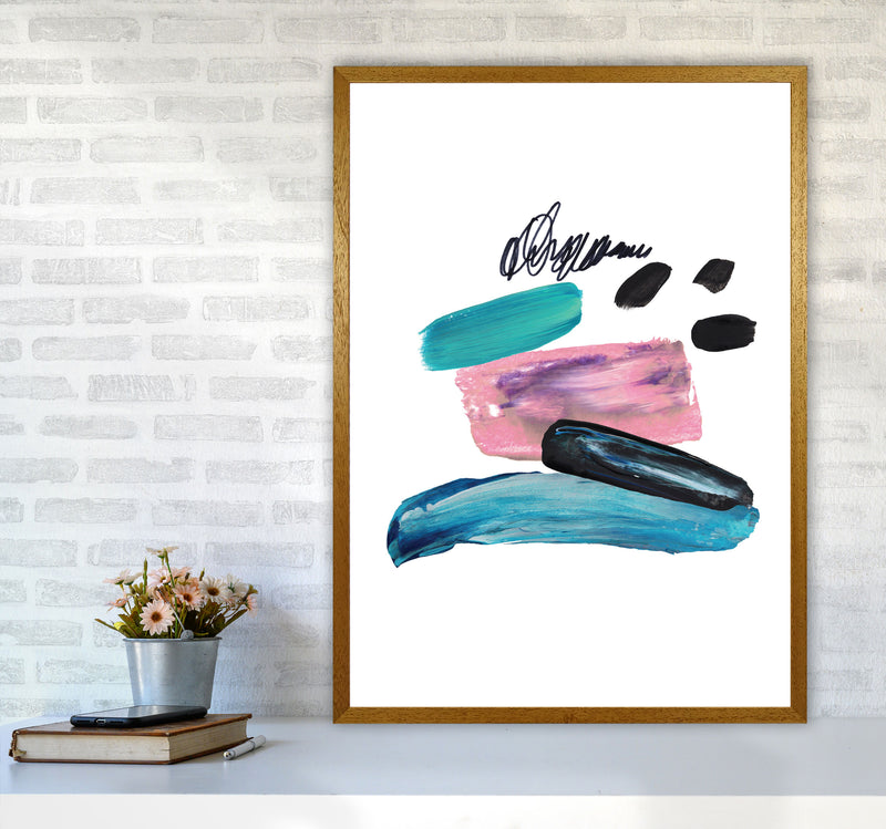 Pink And Teal Abstract Artboard Modern Print A1 Print Only
