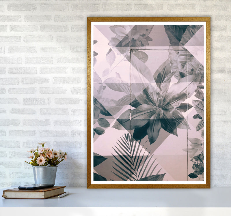 Abstract Retro Flower Pattern Modern Print A1 Print Only