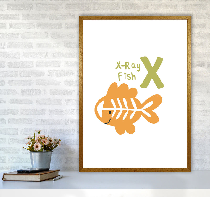 Alphabet Animals, X Is For X-Ray Fish, Nursey Wall Art Poster A1 Print Only