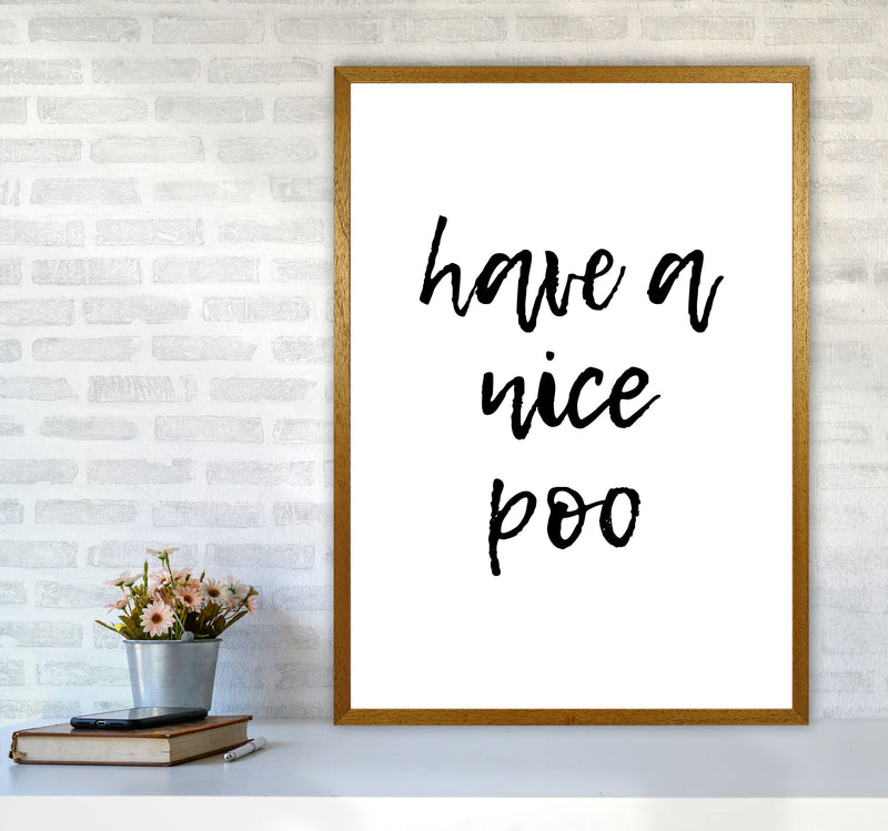 Have A Nice Poo, Bathroom Modern Print, Framed Bathroom Wall Art A1 Print Only
