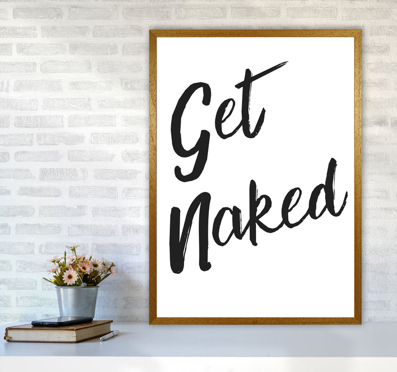 Get Naked 2, Bathroom Modern Print, Framed Bathroom Wall Art A1 Print Only
