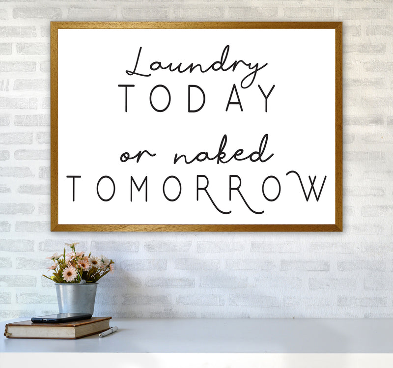 Laundry Today Landscape, Bathroom Modern Print, Framed Bathroom Wall Art A1 Print Only