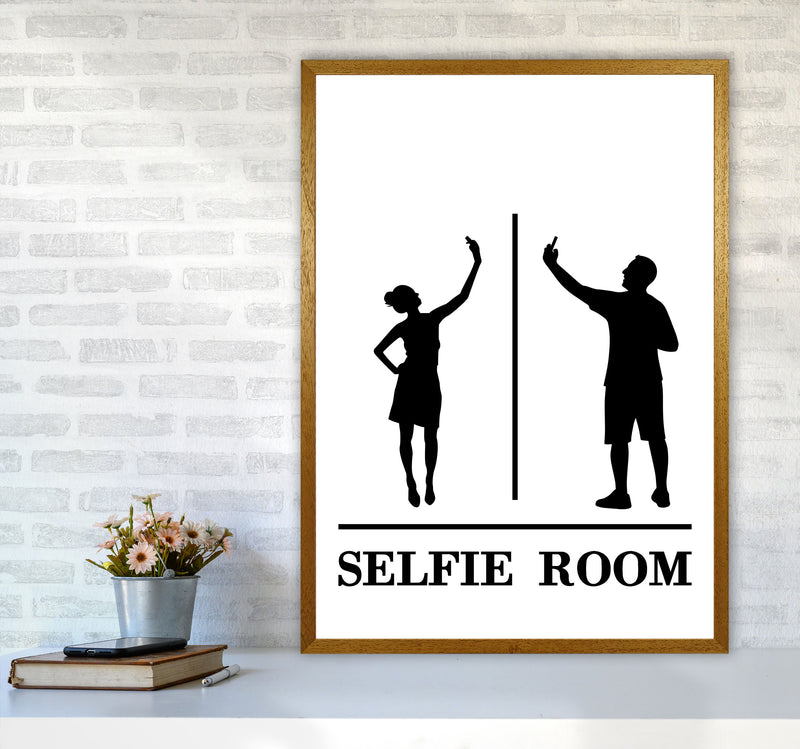 Selfie Room, Bathroom Modern Print, Framed Bathroom Wall Art A1 Print Only