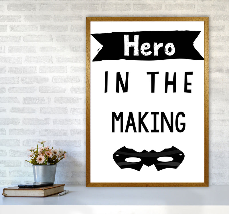 Hero In The Making Framed Nursey Wall Art Print A1 Print Only