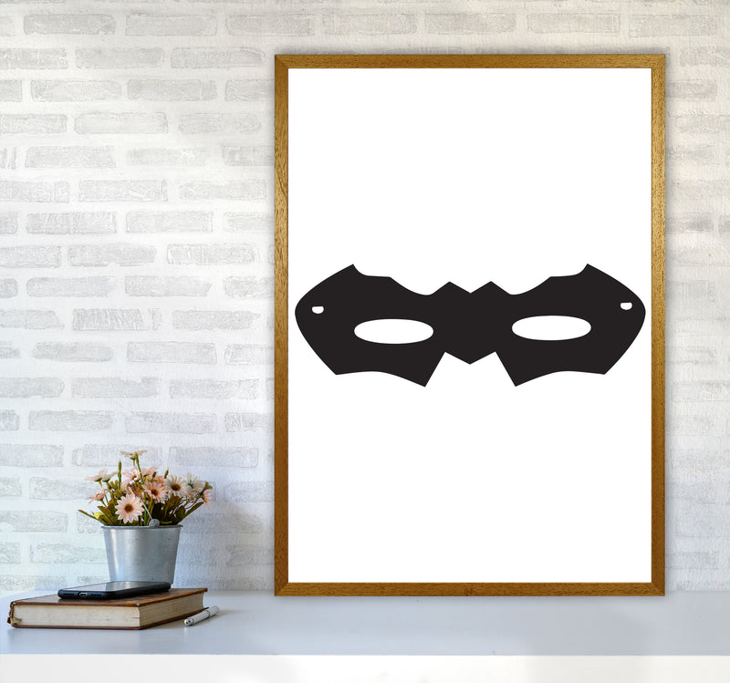 Superhero Mask Framed Nursey Wall Art Print A1 Print Only