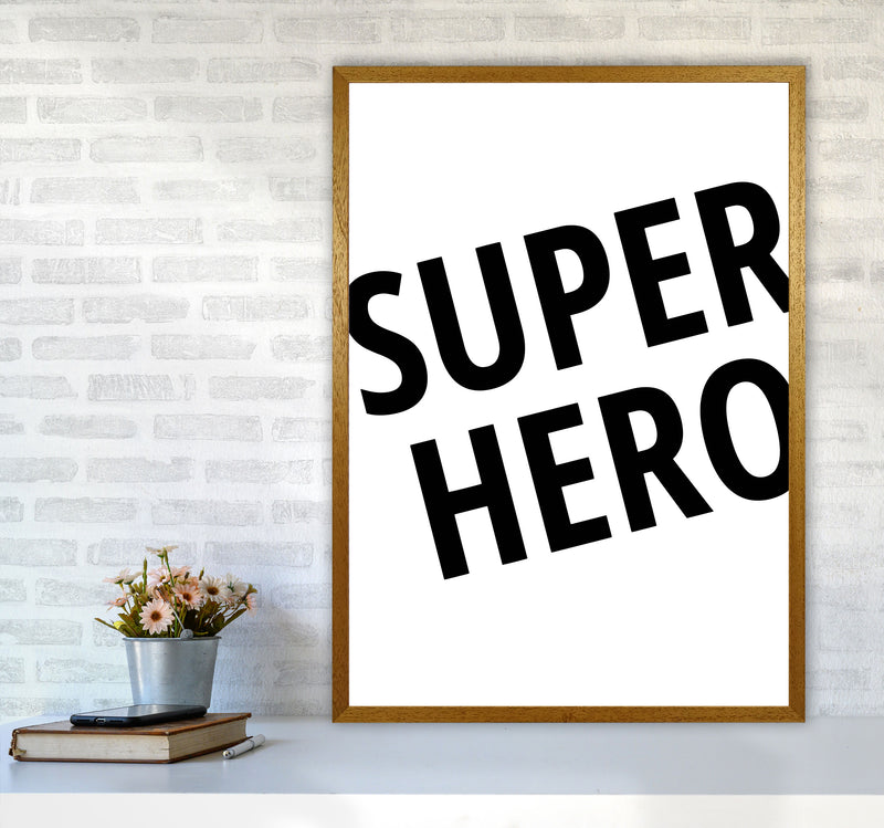 Superhero Framed Nursey Wall Art Print A1 Print Only