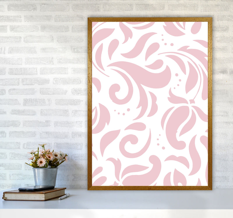 Pink Floral Pattern Modern Print A1 Print Only
