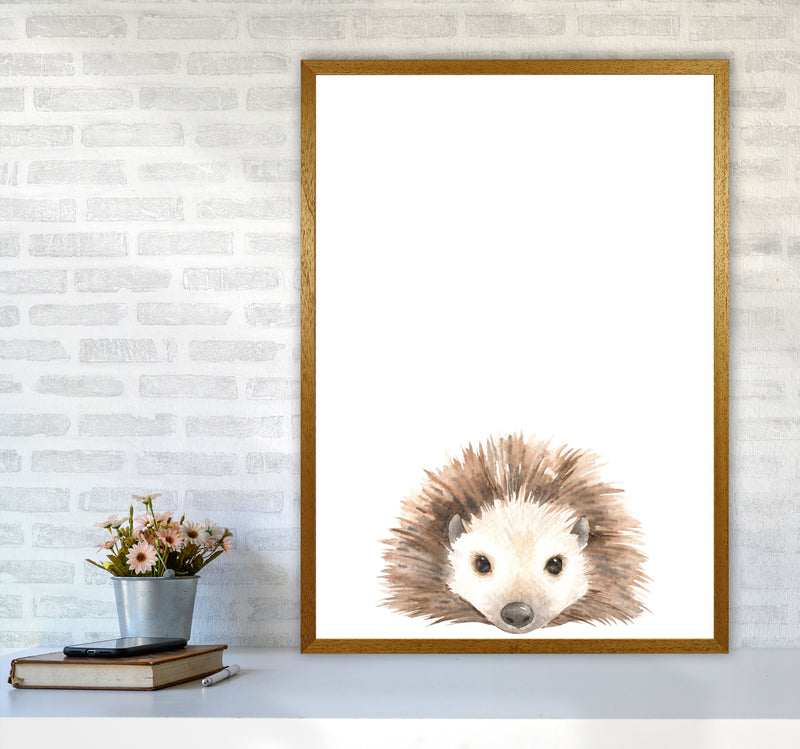 Forest Friends, Cute Hedgehog Modern Print Animal Art Print A1 Print Only