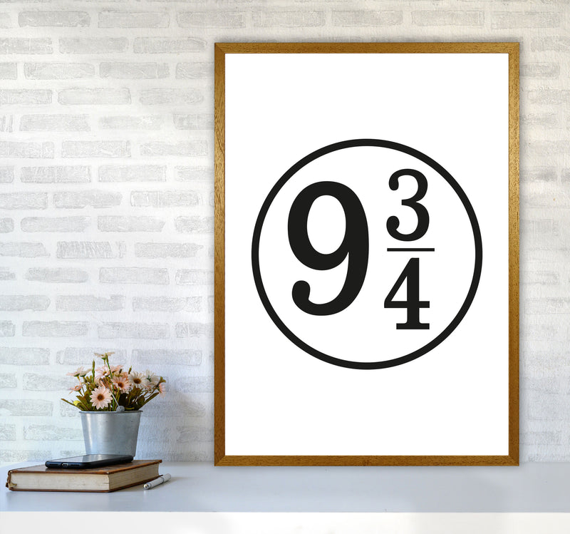 Platform 9 And 3/4 Framed Typography Wall Art Print A1 Print Only