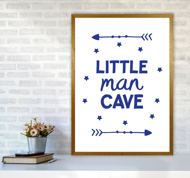 Little Man Cave Navy Arrows Framed Nursey Wall Art Print A1 Print Only