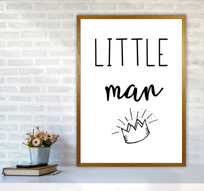 Little Man Crown Framed Nursey Wall Art Print A1 Print Only