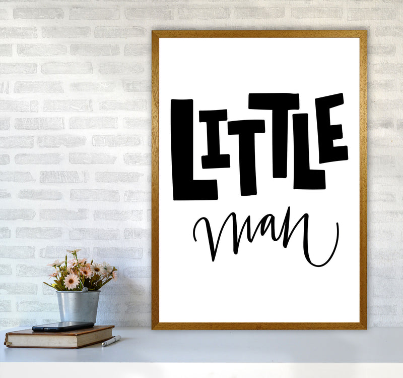 Little Man Black Framed Nursey Wall Art Print A1 Print Only