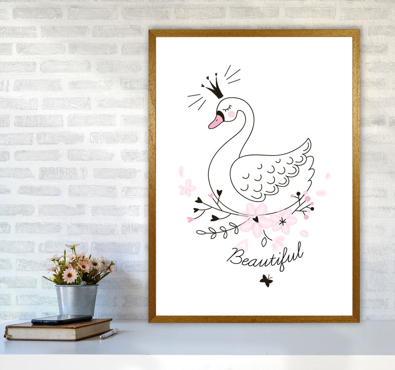 Beautiful Swan Modern Print Animal Art Print A1 Print Only